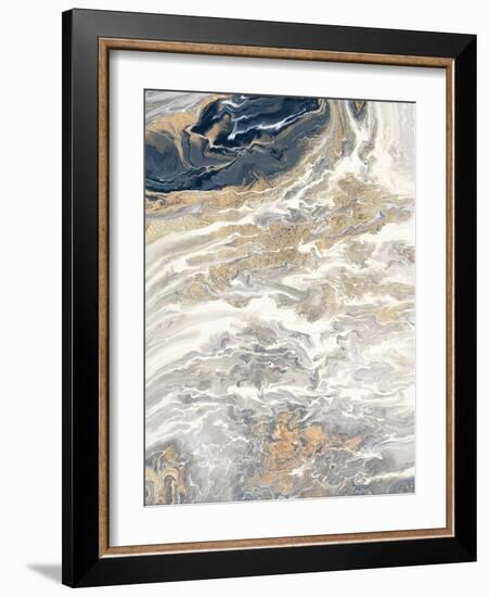 Gold And Gray Oasis-Roberto Gonzalez-Framed Art Print