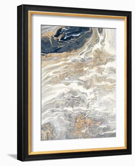 Gold And Gray Oasis-Roberto Gonzalez-Framed Art Print