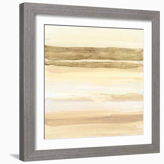 Gold and Gray Sand I-Chris Paschke-Framed Art Print