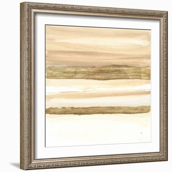 Gold and Gray Sand II-Chris Paschke-Framed Art Print