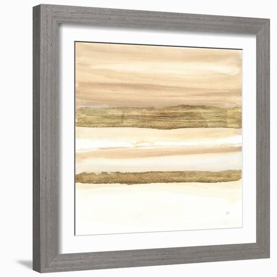 Gold and Gray Sand II-Chris Paschke-Framed Art Print