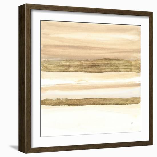 Gold and Gray Sand II-Chris Paschke-Framed Art Print