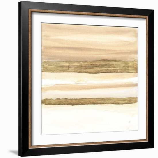 Gold and Gray Sand II-Chris Paschke-Framed Art Print