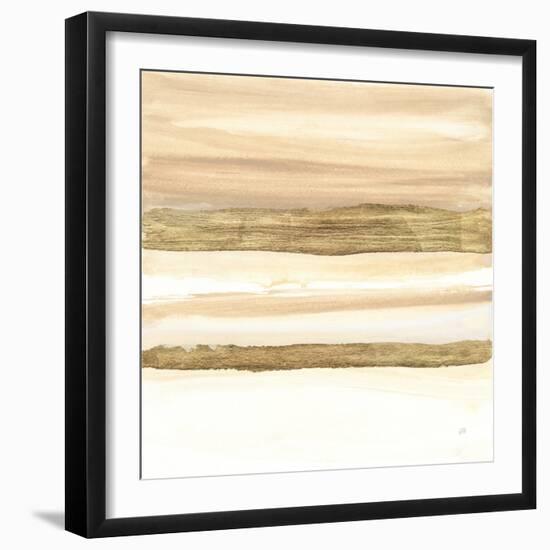 Gold and Gray Sand II-Chris Paschke-Framed Art Print