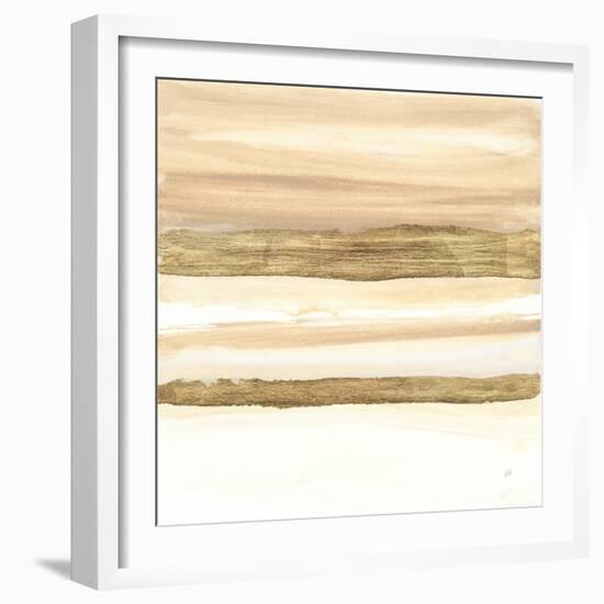 Gold and Gray Sand II-Chris Paschke-Framed Art Print