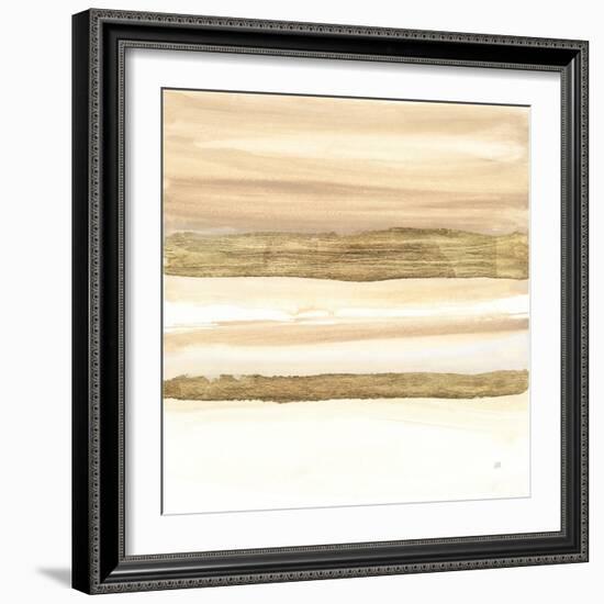 Gold and Gray Sand II-Chris Paschke-Framed Art Print