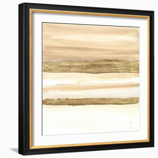 Gold and Gray Sand II-Chris Paschke-Framed Art Print