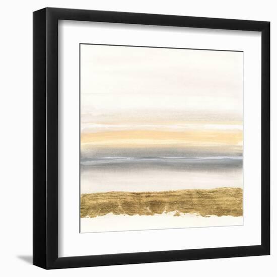 Gold and Gray Sand III-Chris Paschke-Framed Art Print