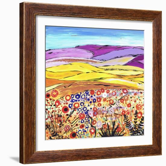 Gold and Lilac-Caroline Duncan-Framed Giclee Print