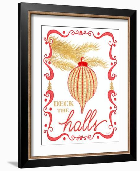 Gold and Red Christmas II-Andi Metz-Framed Art Print