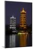 Gold and Silver Pagoda Evening Light, Guilin, China-Darrell Gulin-Mounted Photographic Print