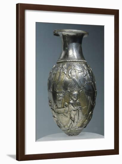 Gold and Silver Rhyton Decorated with Figures of Dionysus-null-Framed Giclee Print