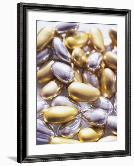 Gold and Silver Sugared Almonds-Michelle Garrett-Framed Photographic Print