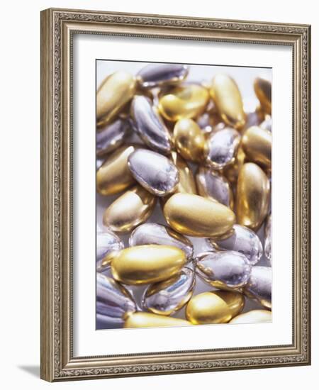 Gold and Silver Sugared Almonds-Michelle Garrett-Framed Photographic Print