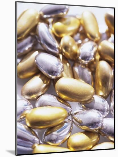 Gold and Silver Sugared Almonds-Michelle Garrett-Mounted Photographic Print