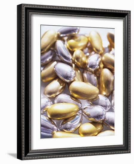 Gold and Silver Sugared Almonds-Michelle Garrett-Framed Photographic Print