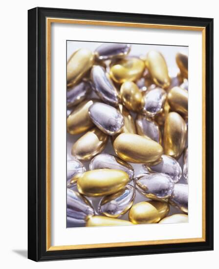 Gold and Silver Sugared Almonds-Michelle Garrett-Framed Photographic Print