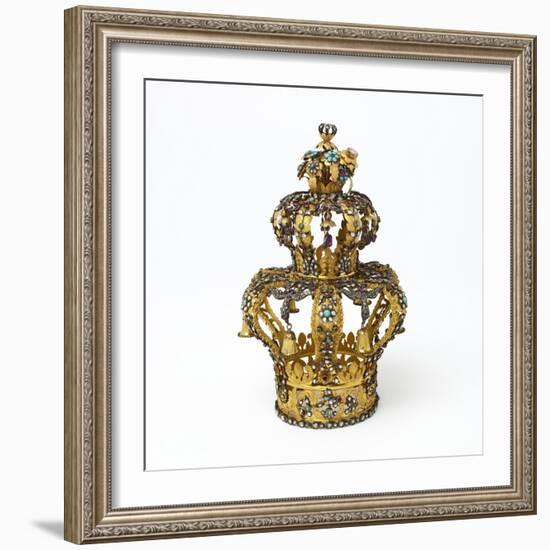 Gold and Silver Torah Crown-null-Framed Photographic Print