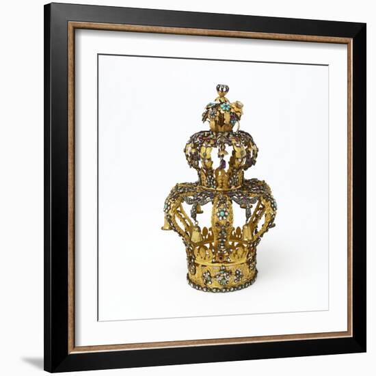 Gold and Silver Torah Crown-null-Framed Photographic Print