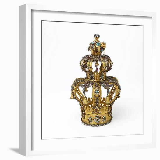 Gold and Silver Torah Crown-null-Framed Photographic Print