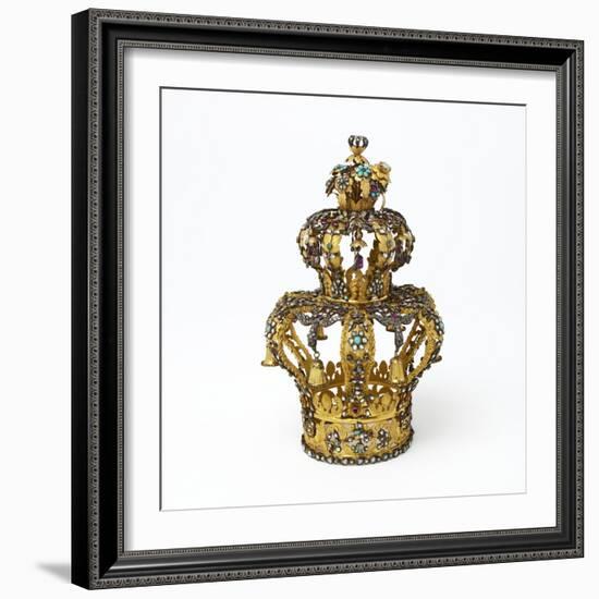 Gold and Silver Torah Crown-null-Framed Photographic Print