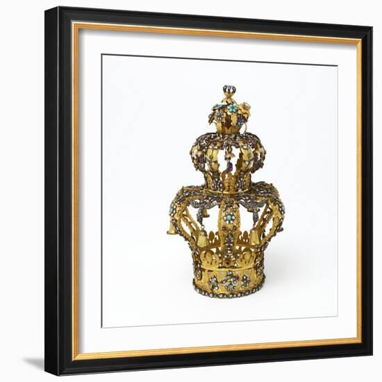 Gold and Silver Torah Crown-null-Framed Photographic Print