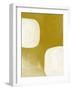Gold and White-Linda Woods-Framed Art Print