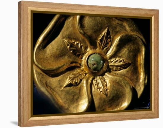 Gold Artifact from Tillya Tepe, Elements of Greek, Indian, Asian culture-Kenneth Garrett-Framed Premier Image Canvas