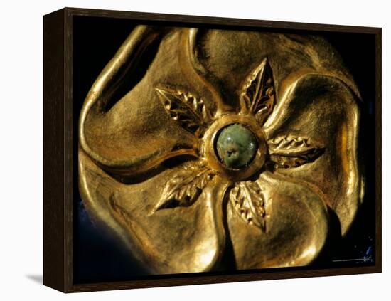 Gold Artifact from Tillya Tepe, Elements of Greek, Indian, Asian culture-Kenneth Garrett-Framed Premier Image Canvas