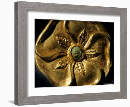 Gold Artifact from Tillya Tepe, Elements of Greek, Indian, Asian culture-Kenneth Garrett-Framed Photographic Print