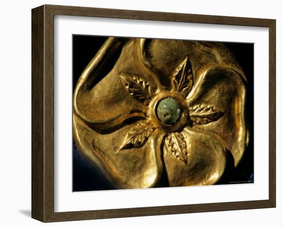 Gold Artifact from Tillya Tepe, Elements of Greek, Indian, Asian culture-Kenneth Garrett-Framed Photographic Print