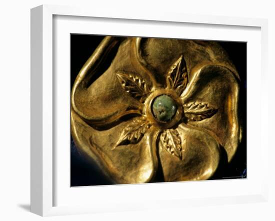 Gold Artifact from Tillya Tepe, Elements of Greek, Indian, Asian culture-Kenneth Garrett-Framed Photographic Print