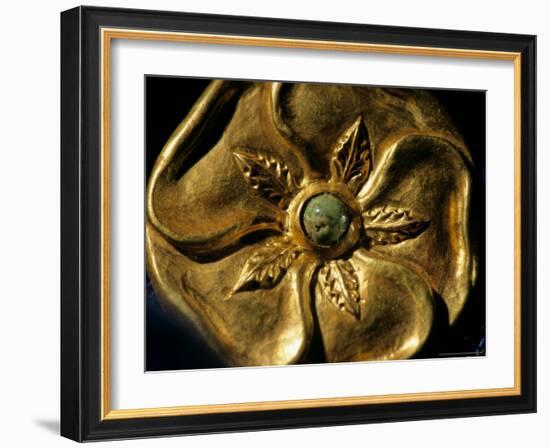 Gold Artifact from Tillya Tepe, Elements of Greek, Indian, Asian culture-Kenneth Garrett-Framed Photographic Print