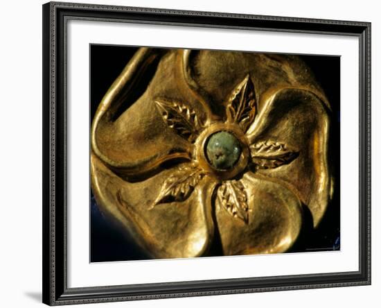 Gold Artifact from Tillya Tepe, Elements of Greek, Indian, Asian culture-Kenneth Garrett-Framed Photographic Print