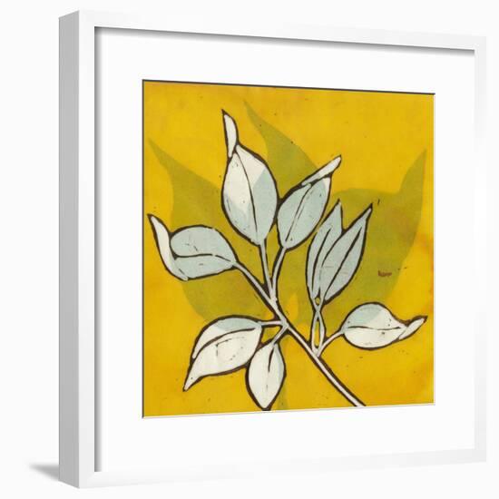 Gold Batik Botanical I-Andrea Davis-Framed Art Print