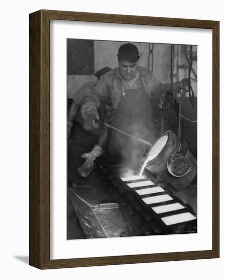 Gold Being Melted and Made Into Gold Bricks at US Mint-Al Fenn-Framed Photographic Print