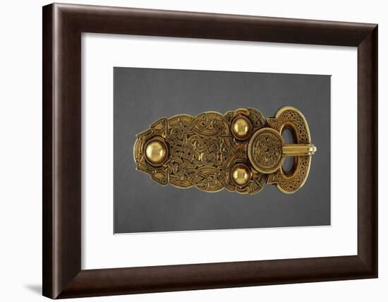 Gold Belt Buckle Fom the Ship-Burial at Sutton Hoo, Suffolk, Early 7th Century-null-Framed Giclee Print