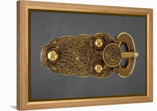 Gold Belt Buckle Fom the Ship-Burial at Sutton Hoo, Suffolk, Early 7th Century-null-Framed Premier Image Canvas