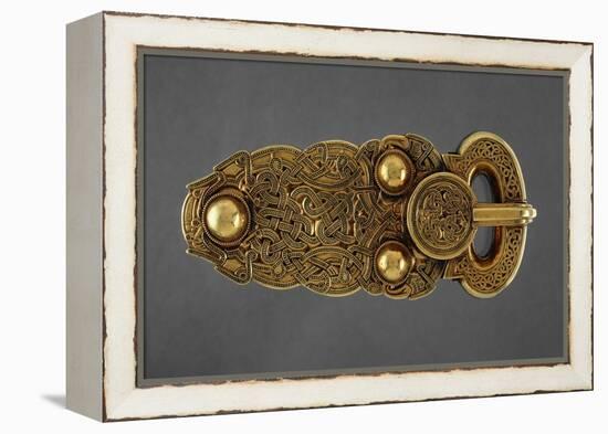 Gold Belt Buckle Fom the Ship-Burial at Sutton Hoo, Suffolk, Early 7th Century-null-Framed Premier Image Canvas