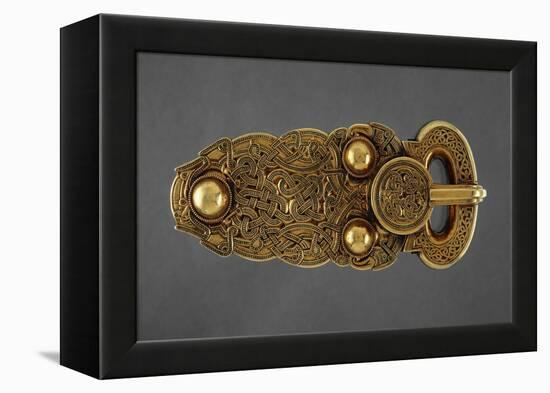 Gold Belt Buckle Fom the Ship-Burial at Sutton Hoo, Suffolk, Early 7th Century-null-Framed Premier Image Canvas