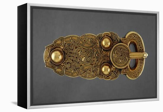 Gold Belt Buckle Fom the Ship-Burial at Sutton Hoo, Suffolk, Early 7th Century-null-Framed Premier Image Canvas