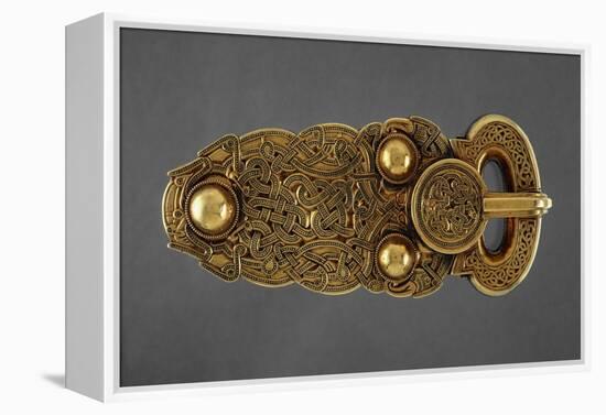 Gold Belt Buckle Fom the Ship-Burial at Sutton Hoo, Suffolk, Early 7th Century-null-Framed Premier Image Canvas