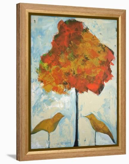 Gold Birds and Maple-Tim Nyberg-Framed Premier Image Canvas