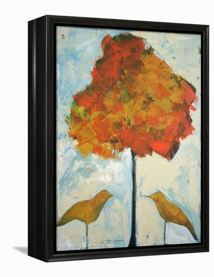 Gold Birds and Maple-Tim Nyberg-Framed Premier Image Canvas