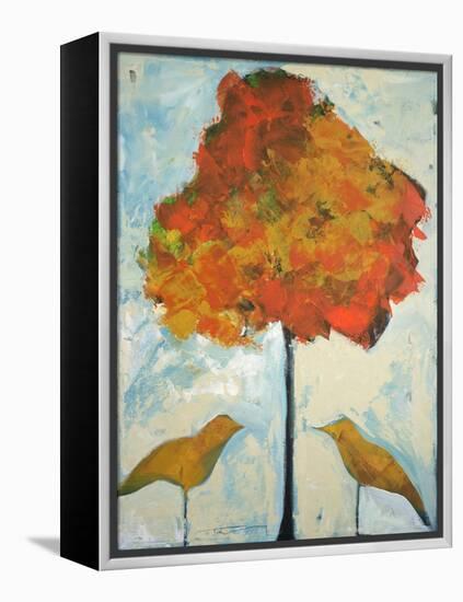 Gold Birds and Maple-Tim Nyberg-Framed Premier Image Canvas