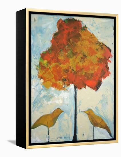 Gold Birds and Maple-Tim Nyberg-Framed Premier Image Canvas