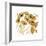 Gold Black Line Poppies II-Shirley Novak-Framed Art Print