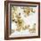 Gold Blossoms on White I-Kate Bennett-Framed Art Print