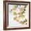 Gold Blossoms on White II-Kate Bennett-Framed Art Print