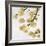 Gold Blossoms on White II-Kate Bennett-Framed Art Print